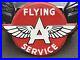 Vintage-55x42-FLYING-A-SERVICE-Porcelain-Sign-Gas-Oil-Rare-Size-will-ship-01-oo