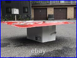 Vintage 55x42 FLYING A SERVICE Porcelain Sign Gas Oil Rare Size (will ship)