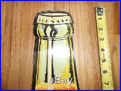Vintage 5c Original MIL-K-BOTL Soda Die Cut Tin BOTTLE Advertising Metal SIGN