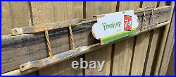 Vintage 7UP Porcelain Door Push Bar Sign Soda Soft Drink Cola Grocery Store