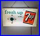 Vintage-7up-Clock-Sign-Light-Box-Fresh-Up-With-7up-Works-Great-Excellent-Shape-01-knz