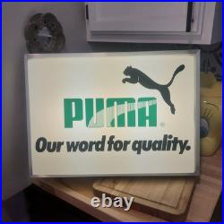 Vintage 80's Dualite Puma Lighted Sign NEVER USED EXCELLENT