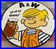 Vintage-A-W-M-m-m-Good-Porcelain-Sign-Dennis-The-Menace-Root-Beer-Float-01-zki