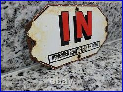 Vintage A&p Grocery Store Porcelain Sign Coffee Drink Door Push In Oil Lube Gas