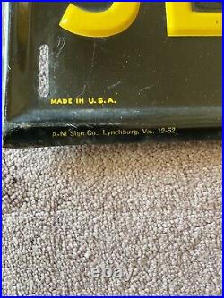 Vintage AMERICAN BRAKEBLOK BRAKE SERVICE EMBOSSED TIN ADVERTISING SIGN 22 X 17