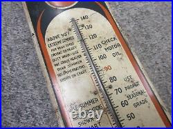 Vintage Advertising Gulf Oil Gas Thermometer Garage Store Auto Petroliana A-481