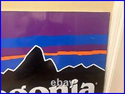 Vintage Advertising Patagonia Tin/Metal Original Display Sign (35x21 inches)