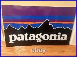 Vintage Advertising Patagonia Tin/Metal Original Display Sign (35x21 inches)