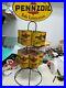 Vintage-Advertising-Pennzoil-Metal-GAS-Oil-Can-Display-Rack-2-SIDED-with-oil-can-01-fw