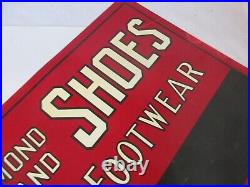 Vintage Advertising Peters Diamond Shoes Tin Sign 11-w