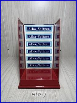 Vintage Alka-seltzer Advertising Display Tin Sign Tape Dispenser Original