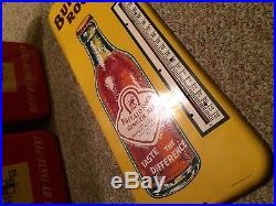 Vintage Antique Buffalo Rock Soda Cola Tin Non Porcelain Bottle Thermometer Sign
