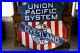 Vintage-Antique-Union-Pacific-Overland-Route-Porcelain-Shield-Sign-01-vcw