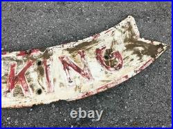 Vintage Arrow Ex Neon Parking Tin Sign Shipping Available