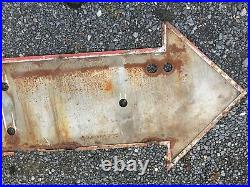 Vintage Arrow Ex Neon Parking Tin Sign Shipping Available