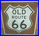 Vintage-Authentic-Large-Wooden-OLD-ROUTE-66-HIGHWAY-SIGN-24-x-24-Vega-Texas-01-kr