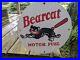 Vintage-Bearcat-Motor-Fuel-Porcelain-Gas-Station-Pump-Metal-Sign-12-01-ku