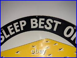 Vintage Beauty Rest By Simmons Mattress Flange Sign Authentic Non Reproduction