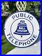 Vintage-Bell-System-Porcelain-Sign-Public-Telephone-Pay-Phone-8-5-01-vnl