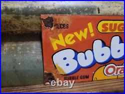 Vintage Bubble Yum Porcelain Sign Chewing Gum Candy General Store Sweet Snack