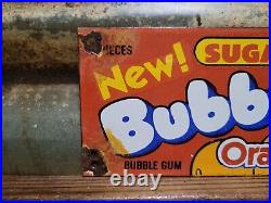 Vintage Bubble Yum Porcelain Sign Chewing Gum Candy General Store Sweet Snack