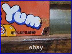 Vintage Bubble Yum Porcelain Sign Chewing Gum Candy General Store Sweet Snack