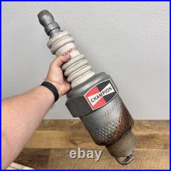 Vintage CHAMPION Spark Plug Original Blow Mold Display Sign 22 Customized