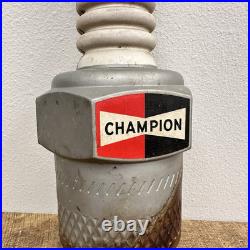 Vintage CHAMPION Spark Plug Original Blow Mold Display Sign 22 Customized