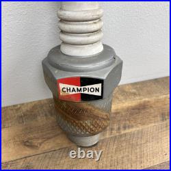 Vintage CHAMPION Spark Plug Original Blow Mold Display Sign 22 Customized