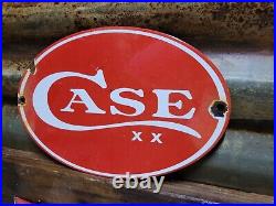 Vintage Case Porcelain Sign Knife Knive Sporting Goods Sharp Edge Cutlery Oval