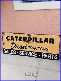 Vintage Caterpillar Tractor Sales and Service Sign. Vintage Tractor Sign. 42