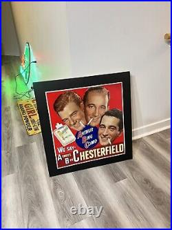 Vintage Chesterfield Cigarettes Sign