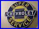 Vintage-Chevrolet-Porcelain-Gas-Auto-Super-Service-Station-Pump-Plate-Sign-01-jla