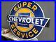 Vintage-Chevrolet-Porcelain-Sign-36-Chevy-Super-Service-Gas-Station-Oil-Dealer-01-ed