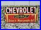 Vintage-Chevrolet-Porcelain-Sign-Used-Car-Dealer-Truck-Oil-Gas-Station-Service-01-igm