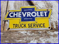 Vintage Chevrolet Porcelain Sign Used Truck Service Chevy Dealer Car Auto Sales