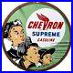 Vintage-Chevron-Gasoline-Porcelain-Sign-Gas-Station-Pump-Motor-Oil-Service-01-tctx