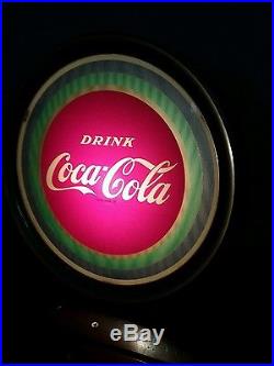 Vintage Coca-Cola Advertising Lighted Sign Works Great