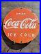 Vintage-Coca-Cola-Porcelain-Sign-Coke-Gas-Oil-Beverage-Ice-Cold-Soda-Bottle-Cap-01-bf