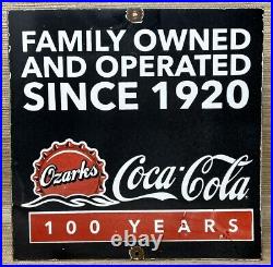 Vintage Coca Cola Porcelain Sign Gas Station Bottle Pepsi Pump Plate Bottle