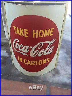 Vintage Coca-Cola Soda Advertising General Store Hanging String Holder Sign