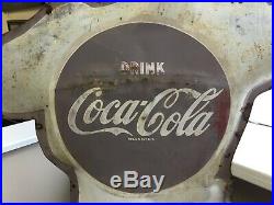 Vintage Coca-cola Policeman School Crossing Guard Original Coke Advertising Sign