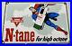 Vintage-Conoco-Superman-N-tane-Porcelain-Sign-Steel-Gas-Oil-Garage-Pump-Plate-01-tvdq