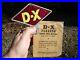 Vintage-D-X-Flashad-nos-License-Plate-Topper-auto-sign-Gas-Oil-service-station-01-mzsa
