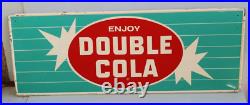 Vintage DOUBLE COLA Oval Starburst 31 Soda Pop Sign