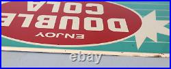 Vintage DOUBLE COLA Oval Starburst 31 Soda Pop Sign