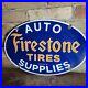 Vintage-Dated-1953-Firestone-Tires-Porcelain-Sign-Gas-Station-Sign-11-X-16-5-01-sxuk