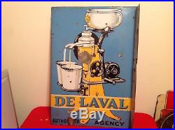 Vintage De Laval Porcelain Flange Sign