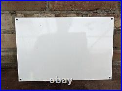 Vintage De-icer Gasoline Porcelain Gas Station Pump Sign 12 X 8