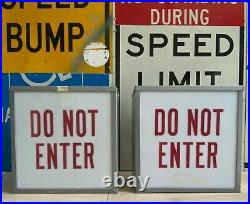 Vintage''Do Not Enter'' It can be Project Lamp- Free Shipping